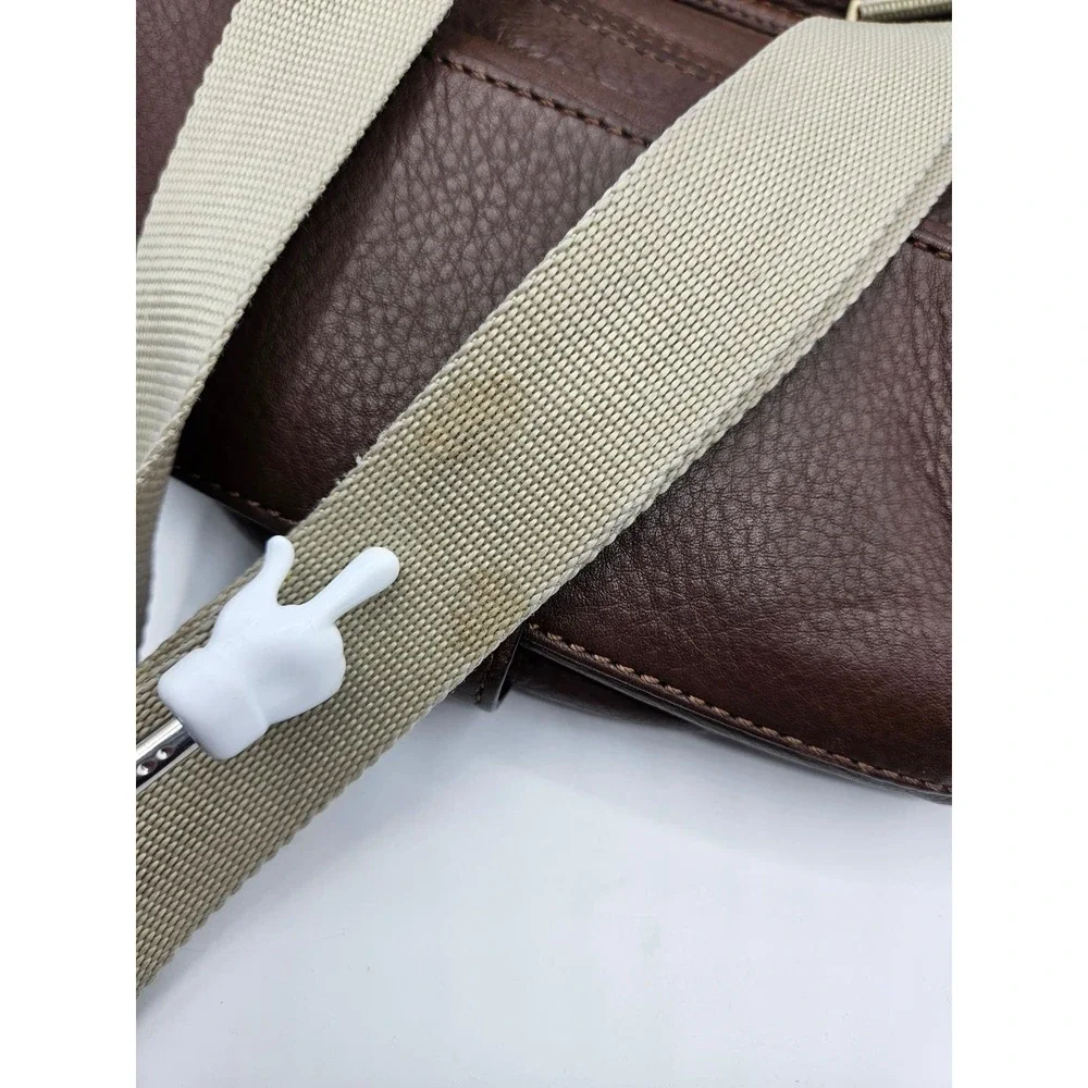 Michael Kors Brown Pebbled Leather‎ Crossbody Bag Satchel Purse Handbag - Picture 11 of 11